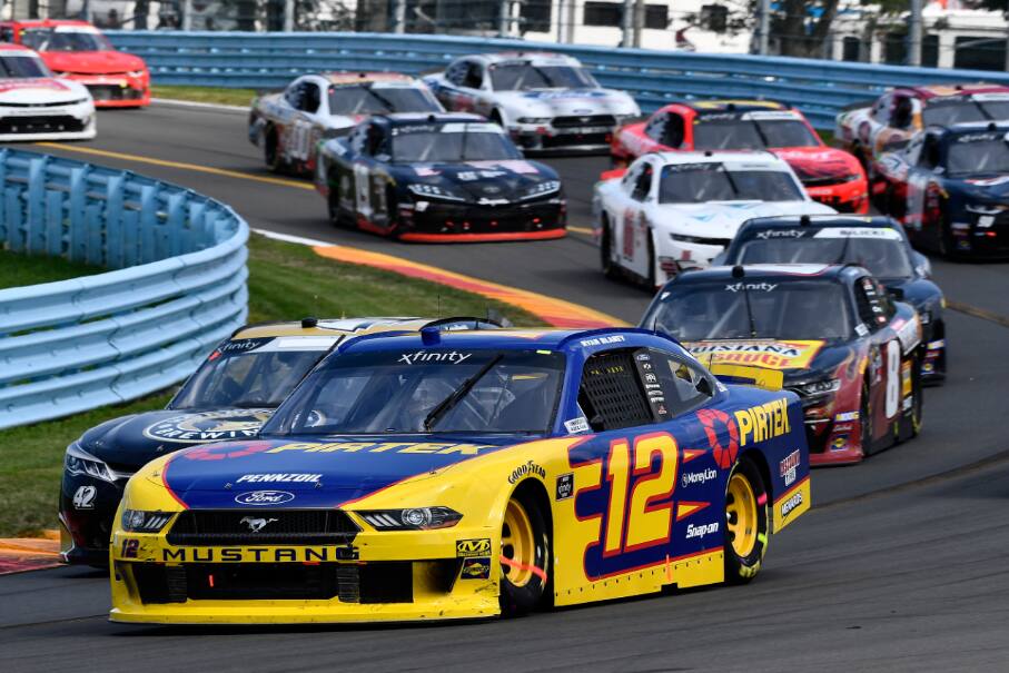 His Penske teammate Ryan Blaney finished fourth. His Penske teammate Ryan Blaney finished fourth.
